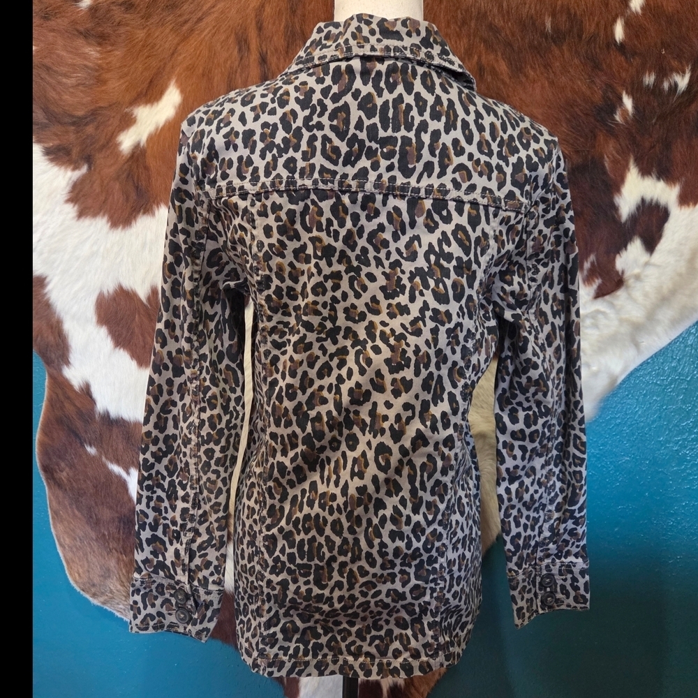 Code Bleu Leopard Print Utility Jacket - Picture 6 of 7